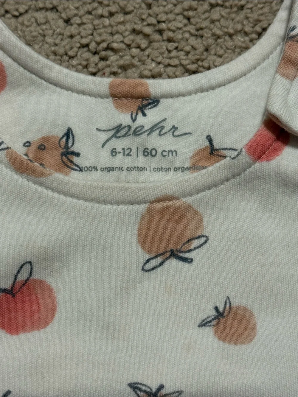Pehr Cream Fruit Romper